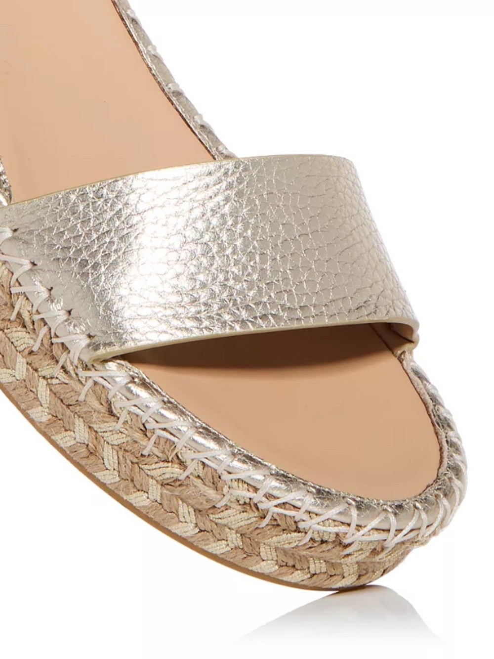 Valentino Garavani Rockstud Flatform Ankle-Strap Espadrille Sandals - Picture 2 of 9